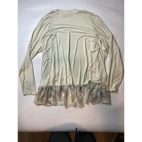 LOGO by Lori Goldstein Rayon 230 Cardigan with Printed Trim Women’s 2X - Picture 9 of 9